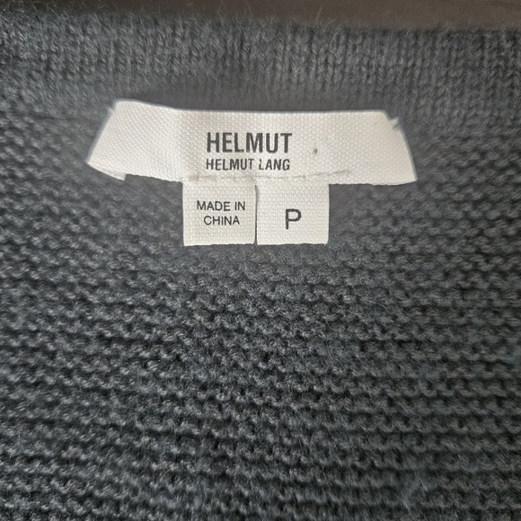 Helmut Lang Green Rib Knit Wool/Angora Blend Sweater Size P - Picture 6 of 10